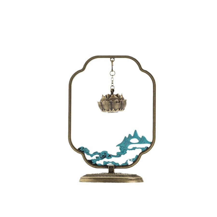Lư hương hợp kim sông núi lộng lẫy Xiaoxiangyun không dính gỗ đàn hương làm sạch không khí, hương thơm lâu dài trong nhà