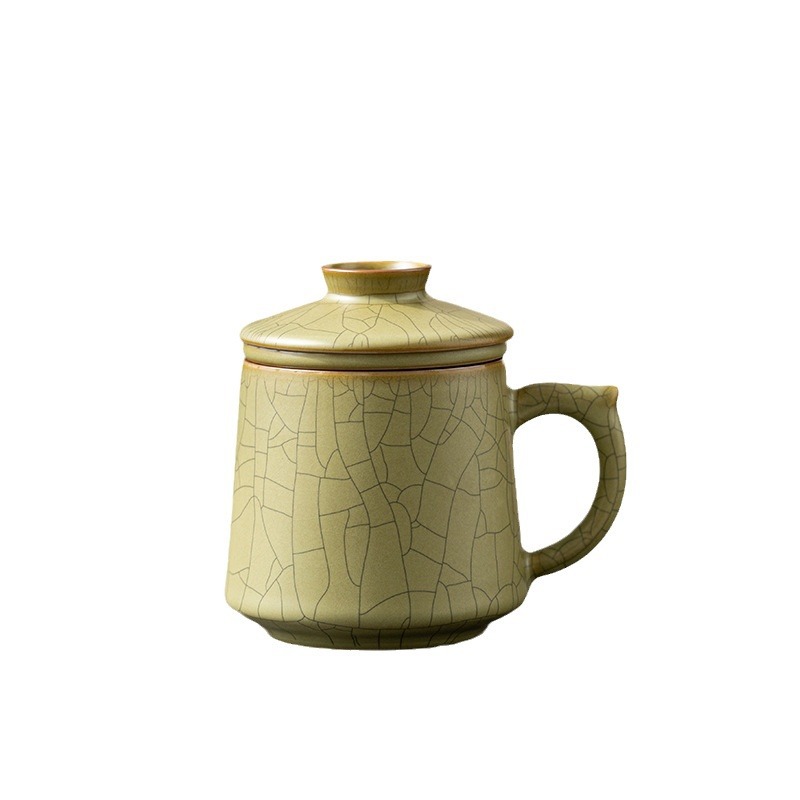 Cốc văn phòng cốc pha trà lọc gốm cốc mug tách trà nước tách trà có nắp cốc uống trà cá nhân chuyên dụng