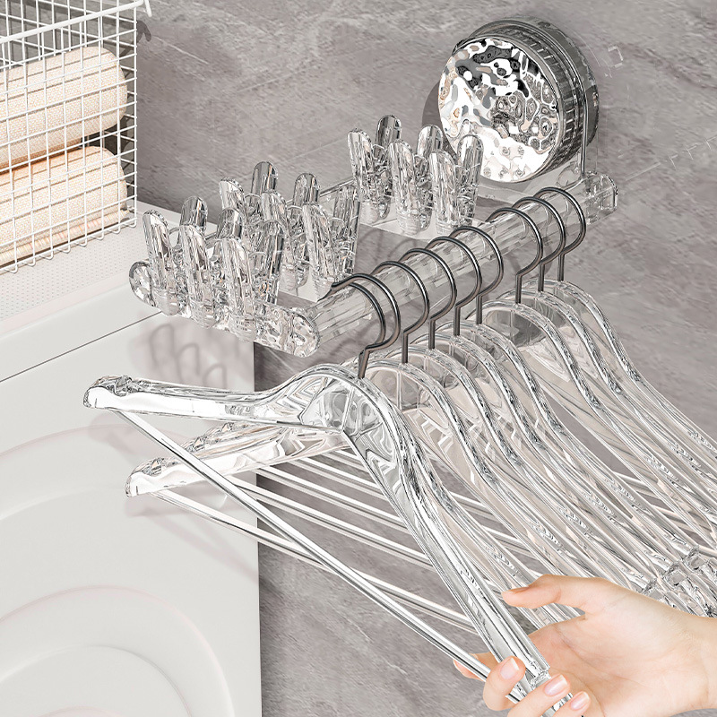 Móc treo treo cốc hút đựng đồ gia dụng móc có thể gấp gọn cho ban công không đục lỗ gia dụng