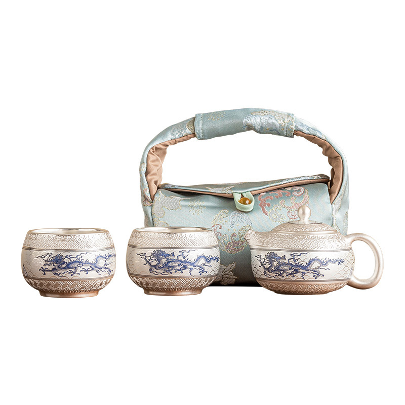 Bộ ấm trà Kung Fu du lịch cao cấp cầm tay một ấm hai cốc