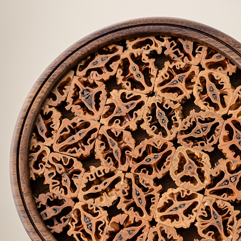 Lót cốc gỗ óc chó đen kiểu Trung Quốc mới, bàn trà ủ khô, ấm óc chó, lót tách trà đạo, lót ly, lót cách nhiệt