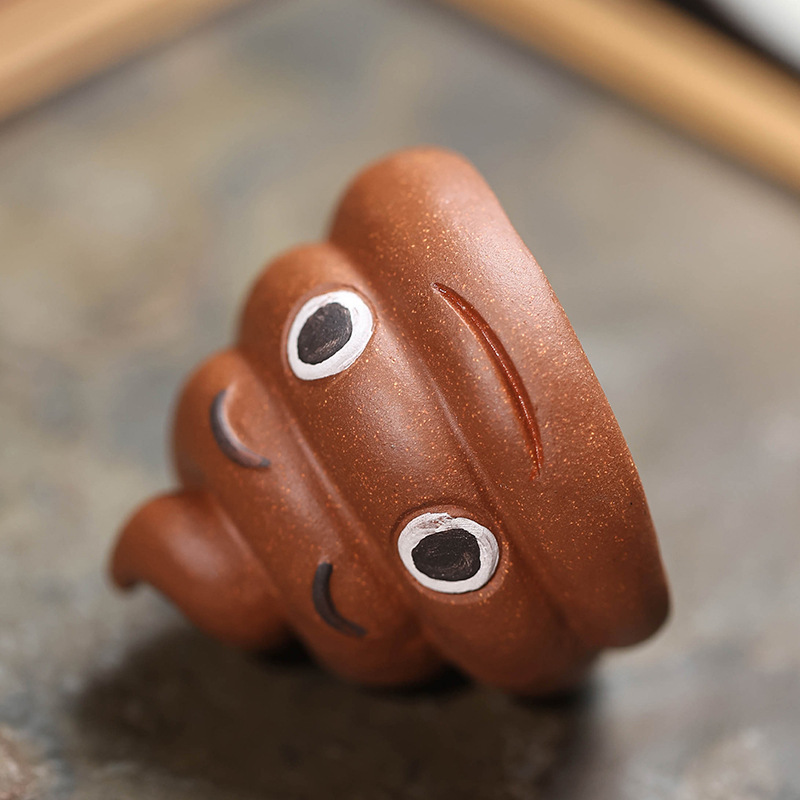 Đồ vật cưng trà cát tím Nghi Hưng cuối cùng cũng có tiền, đồ trang trí có thể nuôi trà hài hước sáng tạo, bàn trà Baba Phân