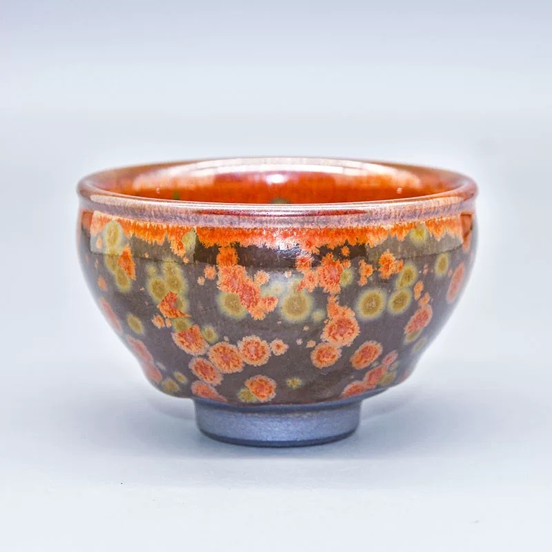 Jianyang Jianzhan Xie Yiwang Fire Phoenix Shukou Cup Jianyao Tea Cup Handmade Phôi Master Cup Kung Fu Bộ trà