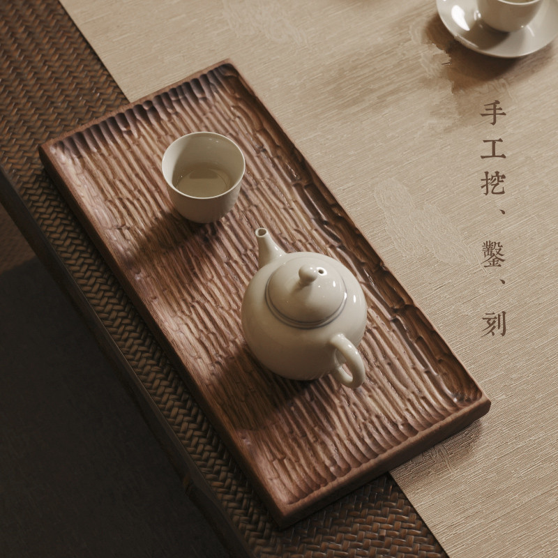 Bán buôn Gỗ Óc Chó Đen thủ công, bàn pha khô, bàn trà, bàn trà, Khay trà, thiền, phong cách trà Kung Fu Nhật Bản