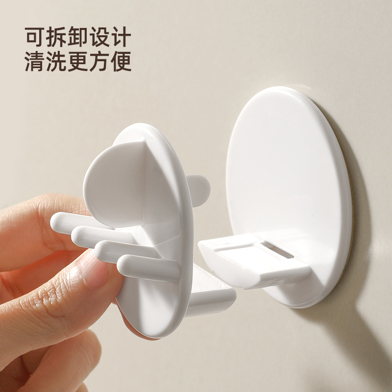 Bán buôn giá để bàn chải đánh răng, cốc nước súc miệng phòng tắm không đục lỗ, giá treo bàn chải đánh răng điện treo tường, giá để đồ