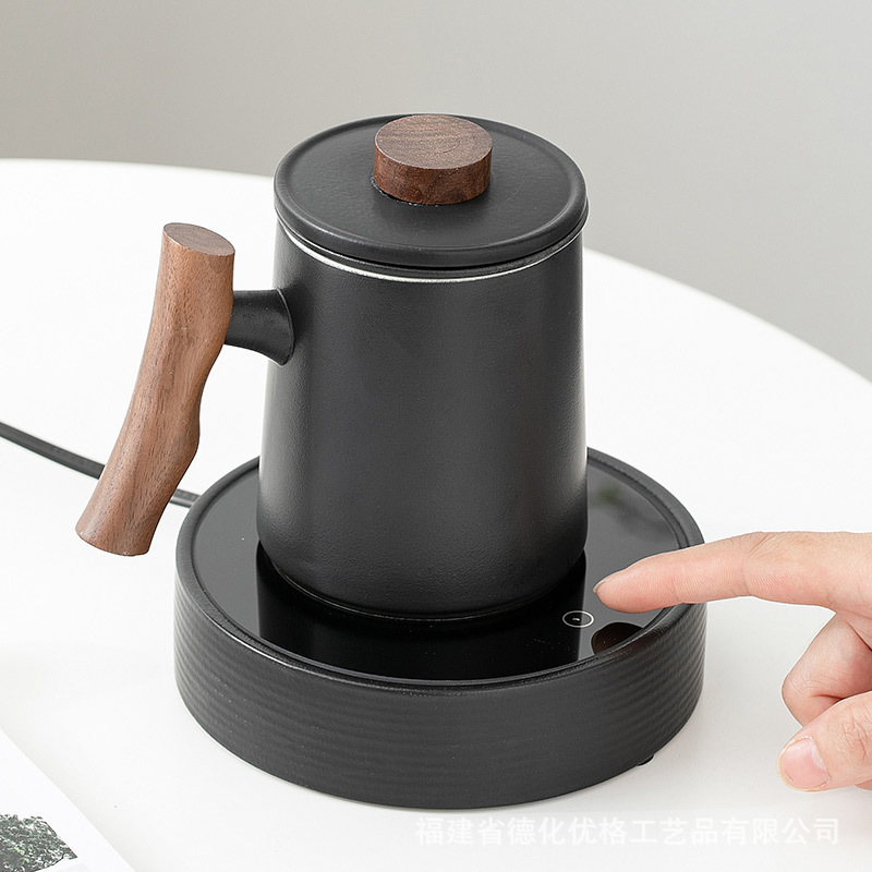 Cốc Mug gốm sứ có nắp đựng trà văn phòng gia dụng tách trà Cốc pha trà có thể tích lớn cho Nam Nữ Chữ cá nhân