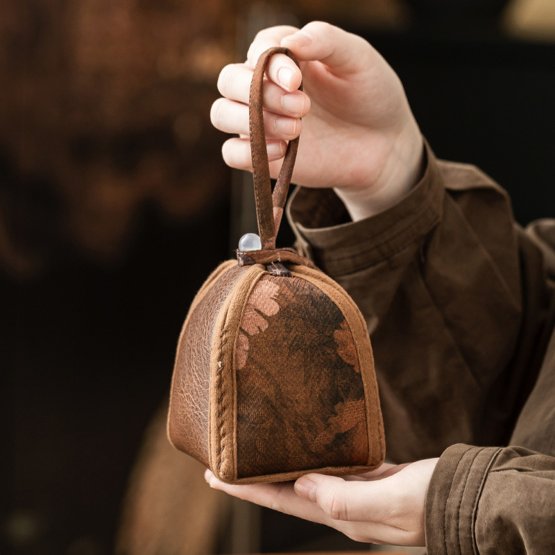 Túi lưu trữ thổ cẩm cực kỳ trơn, túi chuông thơm bầu trời màu quốc gia, túi trà cổ điển kiểu Trung Quốc, túi du lịch, túi lưu trữ miệng chùm