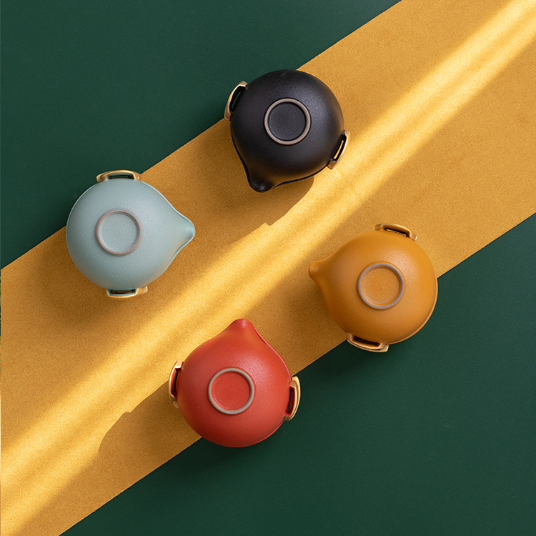 Bộ trà Kung Fu, một bình gốm sứ, một cốc, ba cốc, cốc hành trình Nhật Bản, bộ trà du lịch, bộ nhỏ di động