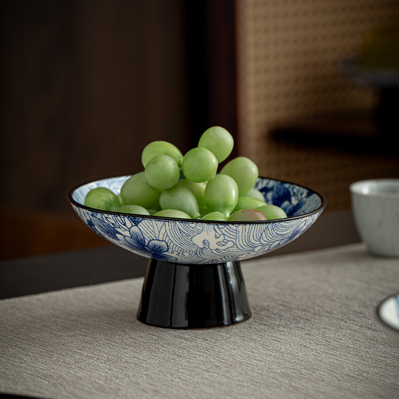 Đĩa trái cây đơn giản và thời trang bán buôn đĩa trái cây cao thủy tinh đĩa trái cây đám cưới ánh sáng sang trọng Châu Âu sọc đĩa trái cây giỏ trái cây