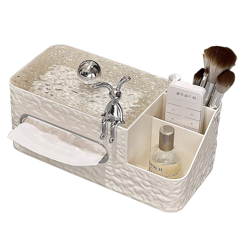 Hộp giấy đựng giấy gia dụng phòng khách Bàn trà sang trọng nhẹ nhàng cao cấp để bàn đa chức năng điều khiển từ xa sáng tạo Hộp khăn giấy cảm giác cao cấp