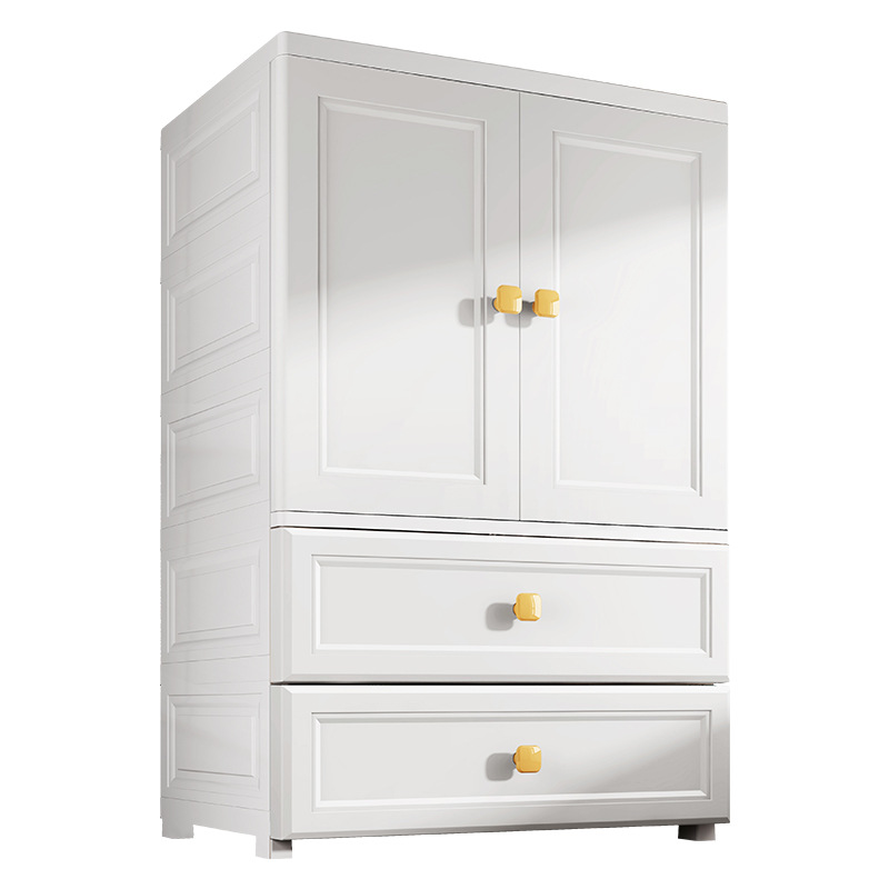 Tủ lưu trữ Super Peng Tủ quần áo trẻ em hai cửa bằng Nhựa Kiểu treo tủ đựng đồ lắp ráp cỡ lớn Tủ giày Tủ đựng đồ lặt vặt