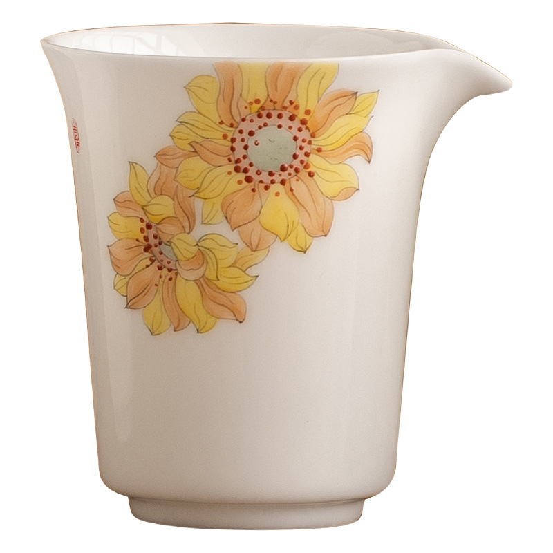 Nhà máy Zhang Lijiao Master chay mỡ cừu ngọc bích cốc sứ chia tách trà bộ trà băng phụ kiện trà Kung Fu trà biển trà