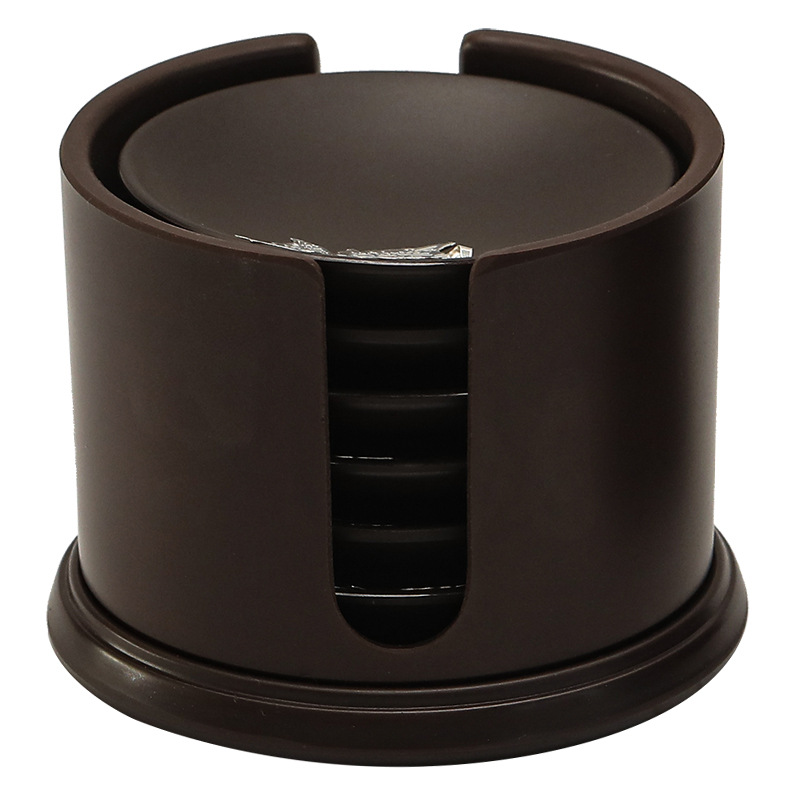 Lót cốc trà điện gỗ Bộ trà đạo Bộ đệm cách nhiệt lót cốc đựng đồ Bộ gỗ mun gia dụng kiểu Nhật