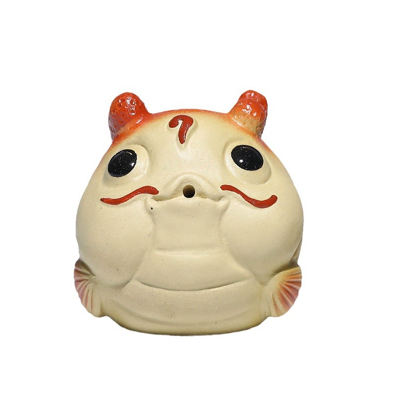 Đồ trang trí rồng vật nuôi trà cát tím Yixing sáng tạo bong bóng rồng để bàn trà thú vị khay trà có thể nâng cao hương trà đạo Cắm cá rồng