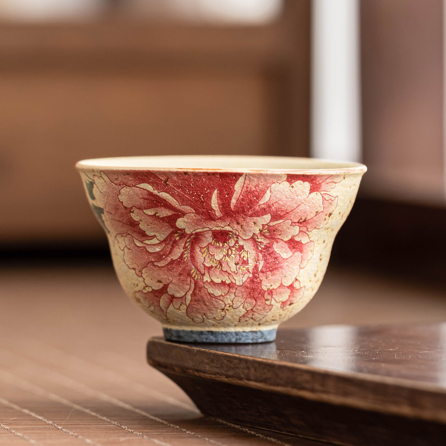 Cốc gốm đá lửa màu xanh và trắng cốc chủ cốc trà nhỏ cá nhân cao cấp phong cách Trung Quốc cốc trà gia đình cốc trà