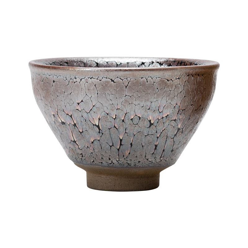 Cốc pha trà bằng sắt pha đổi màu bằng tay cốc Chủ Bộ trà gốm sứ cốc trà chén trà chén dầu xanh