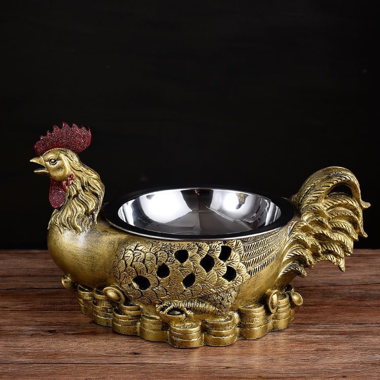 Rượu có thể hâm nóng lẩu đặc biệt khách sạn đá khô Bộ đồ ăn nhà hàng cao cấp đặc biệt đĩa gà lớn đặc biệt thịt Vàng