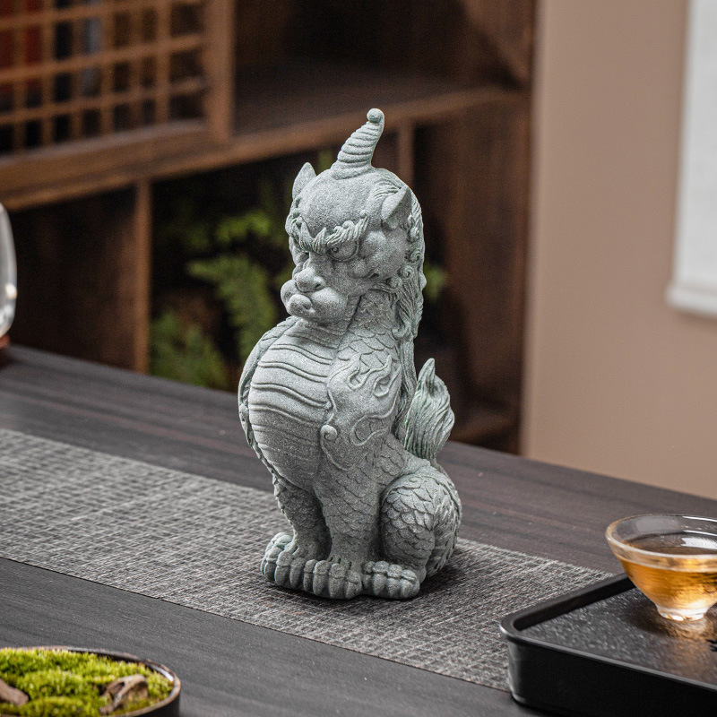 Đồ trang trí phong cách chế tác thú Thụy Sĩ sa thạch xanh, đồ trang trí nhà cửa, nhà phố, đồ trang trí cỡ lớn, mặt bàn phòng khách, đồ chơi trà thú cưng sáng tạo