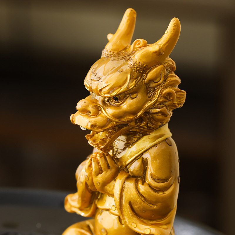 Vật nuôi trà thay đổi nhiệt độ bậc thầy Shenlong, đồ trang trí bàn trà cao cấp có thể giữ đổi màu, đồ trang trí chơi trà sáng tạo