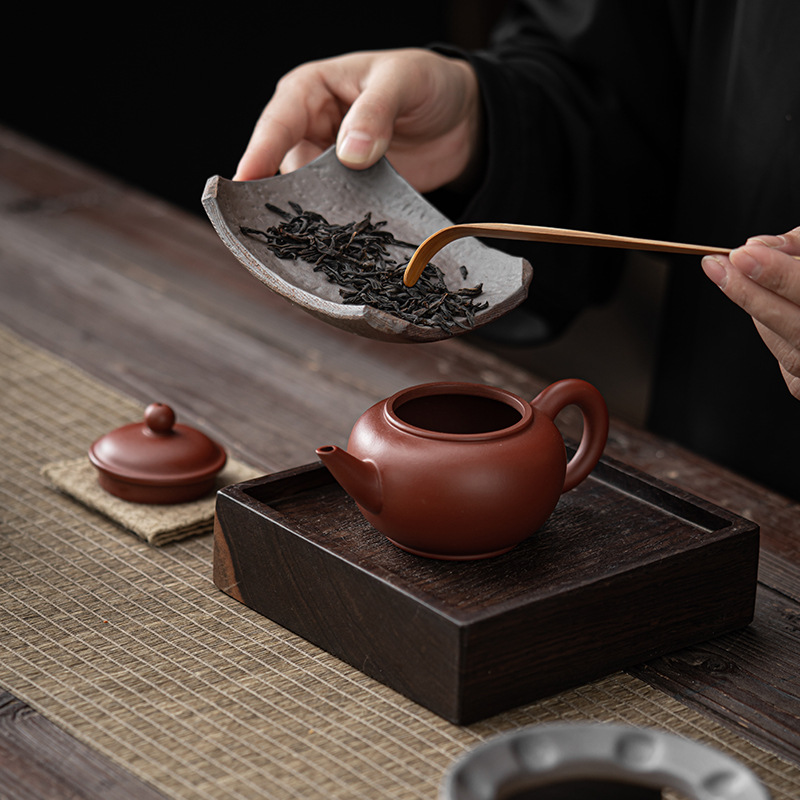 Bộ Bếp nướng trà cổ xưa, gốm thô, men sắt mạ vàng, đế sưởi ấm, Bếp Nướng trà ấm, phụ kiện trà đạo