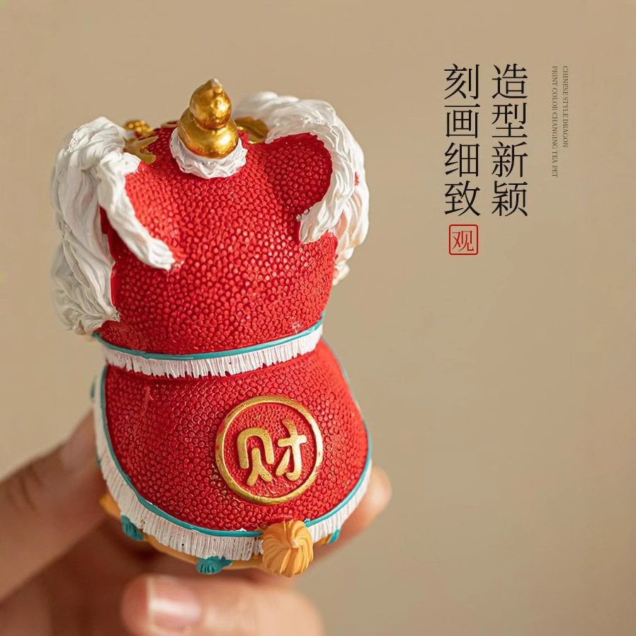 Đồ trang trí múa lân màn múa lân màn múa lân Phật Sơn đồ trang trí xe hơi đồ trang trí dễ thương