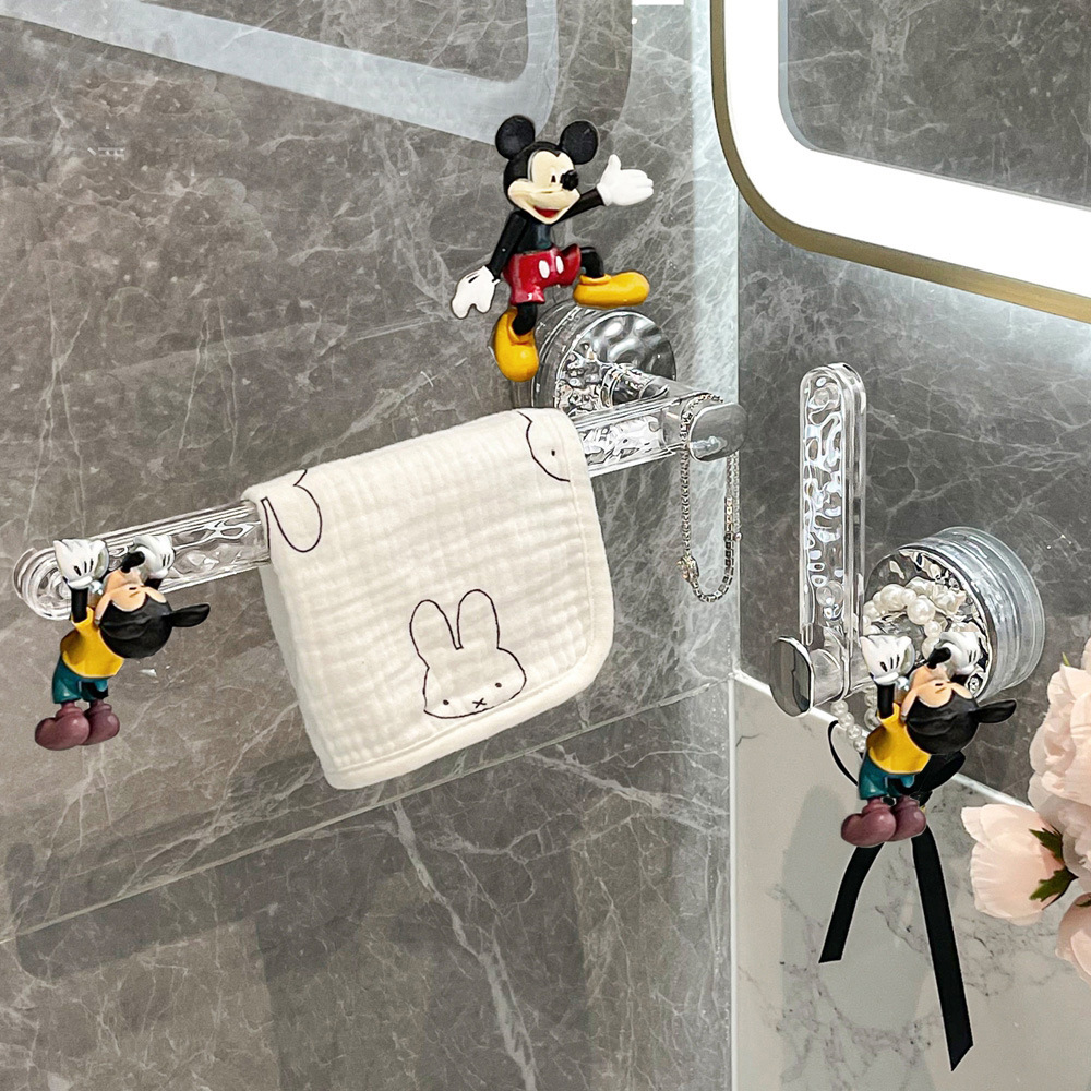 Giá treo khăn cốc hút mạnh mẽ, Giá treo khăn tắm nhà vệ sinh không đục lỗ, móc treo tường, giá treo khăn tắm