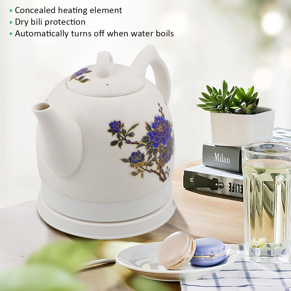 Ấm đun nước điện bằng gốm Sứ bán chạy tiêu chuẩn Châu Âu