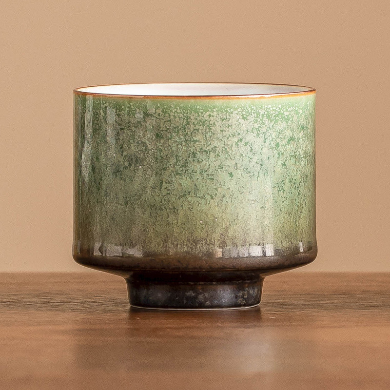 Cốc trà biến đổi lò, cốc chủ nhân, cốc sáp bầu trời đầy sao xanh, bộ trà cổ điển làm bằng tay, cốc trà, cốc trà, cốc trà