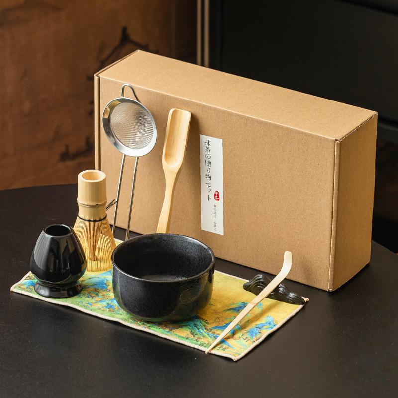 Bộ bát Matcha Baibenli, bình trà, bình trà, dụng cụ pha trà, bát trà gốm sứ, máy khuấy gia dụng kiểu Nhật, bình trà đứng