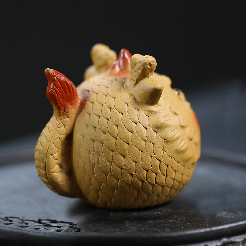 Vật nuôi trà cát tím Nghi Hưng Đồ trang trí rồng nhỏ Bộ trà có thể nâng cao Cửa Hàng Khay trà trang trí thủ công Linh vật chơi trà hoạt hình