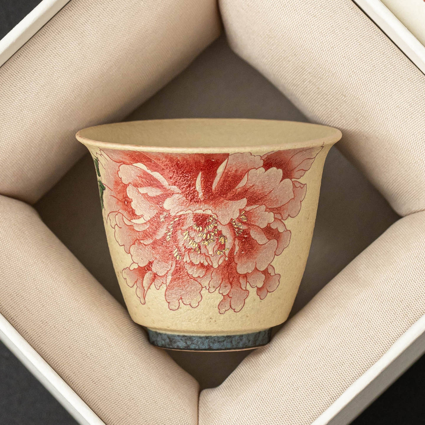 Cốc trà hình đồng hồ đỏ đá lửa xanh trắng, bộ trà giá trị cao, tách trà gia dụng, cốc chủ nhân, cốc đơn