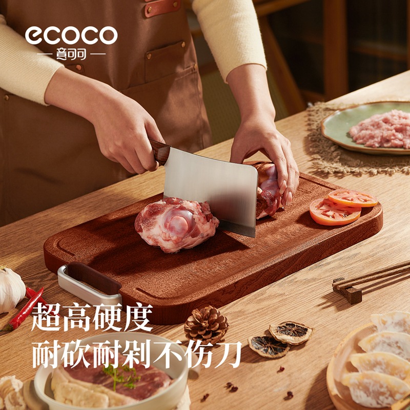 Thớt gỗ đàn hương đen ecoco, thớt gia dụng chống nấm mốc, kháng khuẩn gỗ nguyên khối, thớt cắt rau hai mặt, thớt chuyên dụng nhà bếp