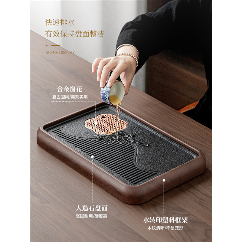 Bộ ấm trà gốm sứ trắng xanh bộ bàn trà nhỏ gia dụng chuyên dụng pha trà mẫu mới 2025 bộ cao cấp nhẹ nhàng