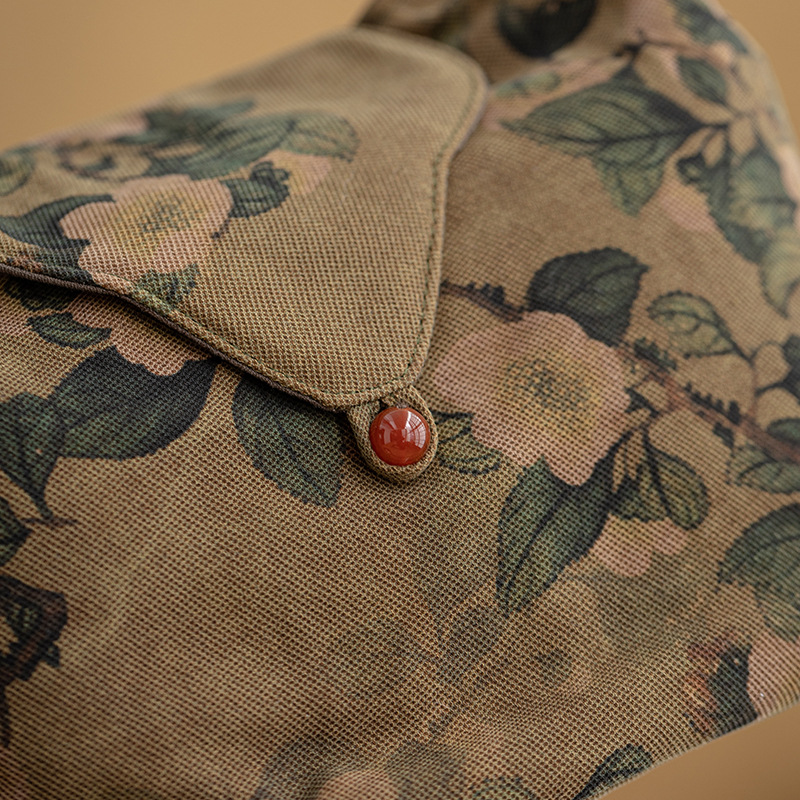 Túi đựng trà sợi mây thơm kiểu Trung Quốc túi đựng trà bộ trà sang trọng nhẹ túi đựng trà ngoài trời du lịch xách tay đồ trà thủ công cổ điển