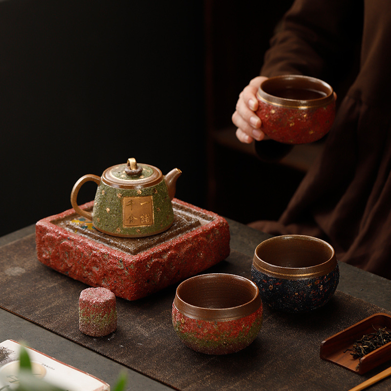 Cốc trà số phận chay cho nam, mỏ đá đặc biệt, sản phẩm Đức Hoa, cốc chủ nhân, bát trà đạo, phòng trà, thủ công