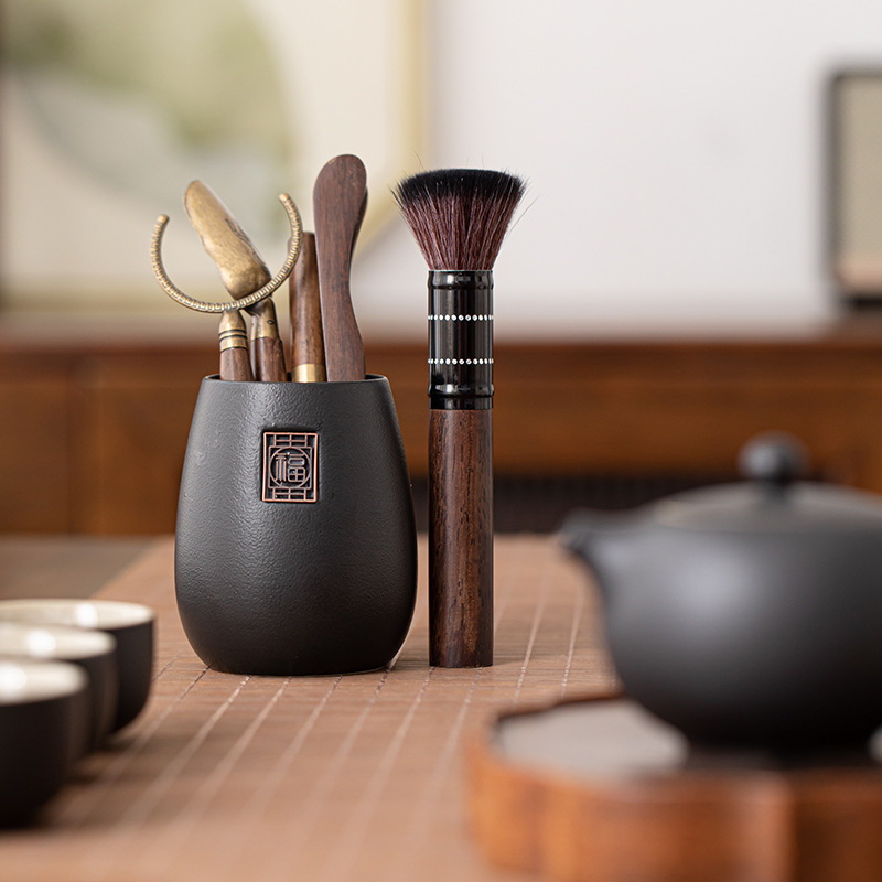 Bộ sáu quý ông của trà đạo Fudao Phụ kiện bộ trà Kung Fu Bàn trà Bàn trà Dụng cụ pha trà Ấm trà Bút đựng trà Đồ dùng kẹp trà