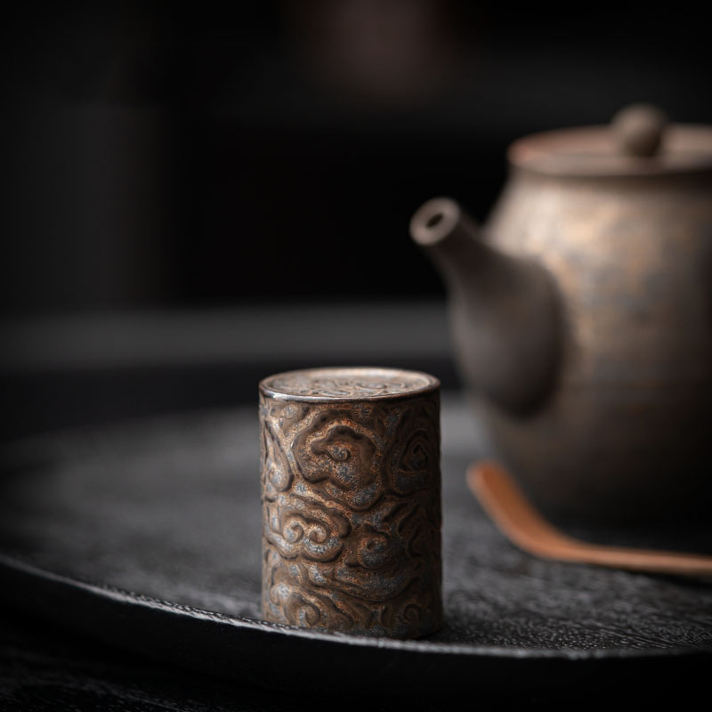 Nắp nồi đất màu tím cổ điển, nắp nồi sắt, giá đỡ, nắp nồi, nắp gốm cổ, nắp bát, bán buôn phụ kiện trà đạo