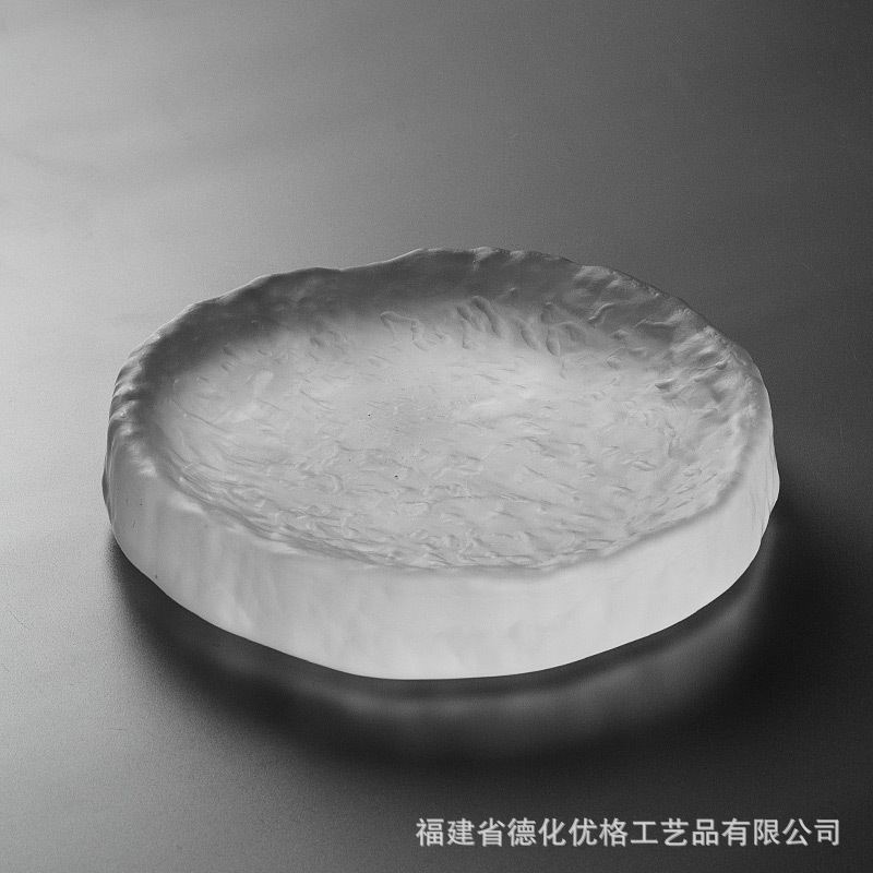 Bình thủy tinh kiểu Nhật, bàn pha khô, đệm ấm dày, phụ kiện Bộ trà thiền, khay nhỏ thủy tinh mờ cổ điển