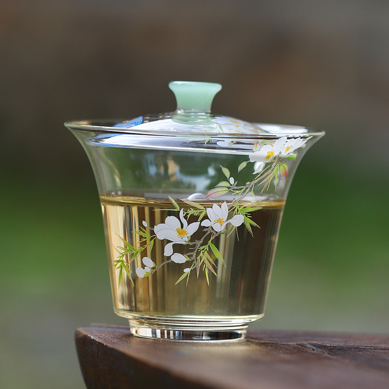 Cốc trà cốc trà cốc trà xanh đơn Phong Cách Trung Quốc Bát trà Kung Fu chống bỏng dụng cụ pha trà Kung Fu gia dụng