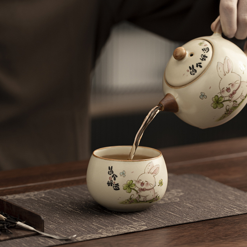 Cốc trà đơn cốc trà Kung Fu bộ trà lớn cốc chủ sở hữu hộp quà tặng tay