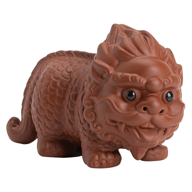 Đồ trang trí thú cưng trà màu tím cát nhỏ dễ thương sáng tạo đồ thủ công bằng cát màu tím bàn trà bàn tiệc trà chơi trà đạo Kung Fu