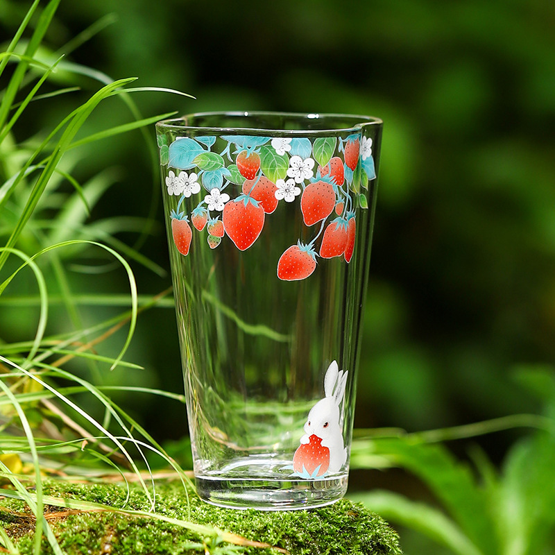 Cốc mây sáng tạo mẫu mới cốc trà xanh thủy tinh chịu nhiệt gia dụng cốc chủ nhân tăng độ dày Borosilicat dung tích lớn