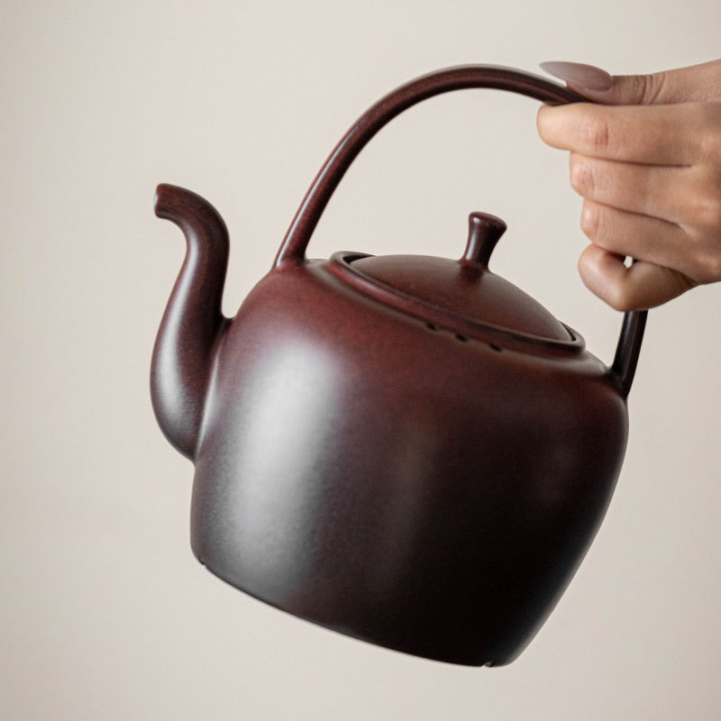 Tiliang Panshan Ấm đun nước gốm dung tích lớn Ấm pha trà chịu nhiệt cao gia dụng dụng cụ pha trà cổ điển