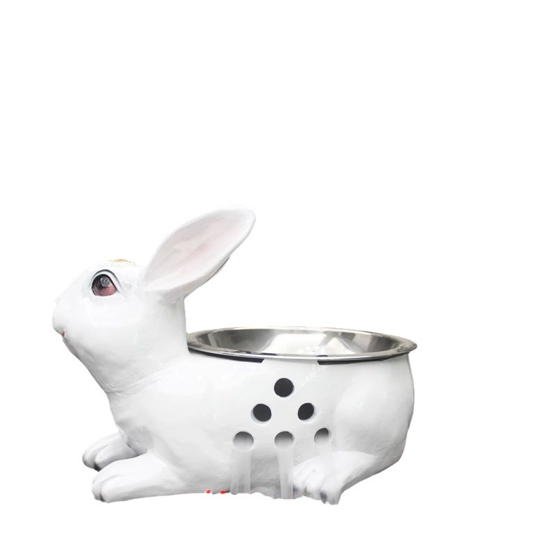 Hình thỏ trắng nhỏ đặc biệt khách sạn đá khô sáng tạo đĩa lẩu hình đĩa lớn nhà hàng sưởi ấm cao cấp
