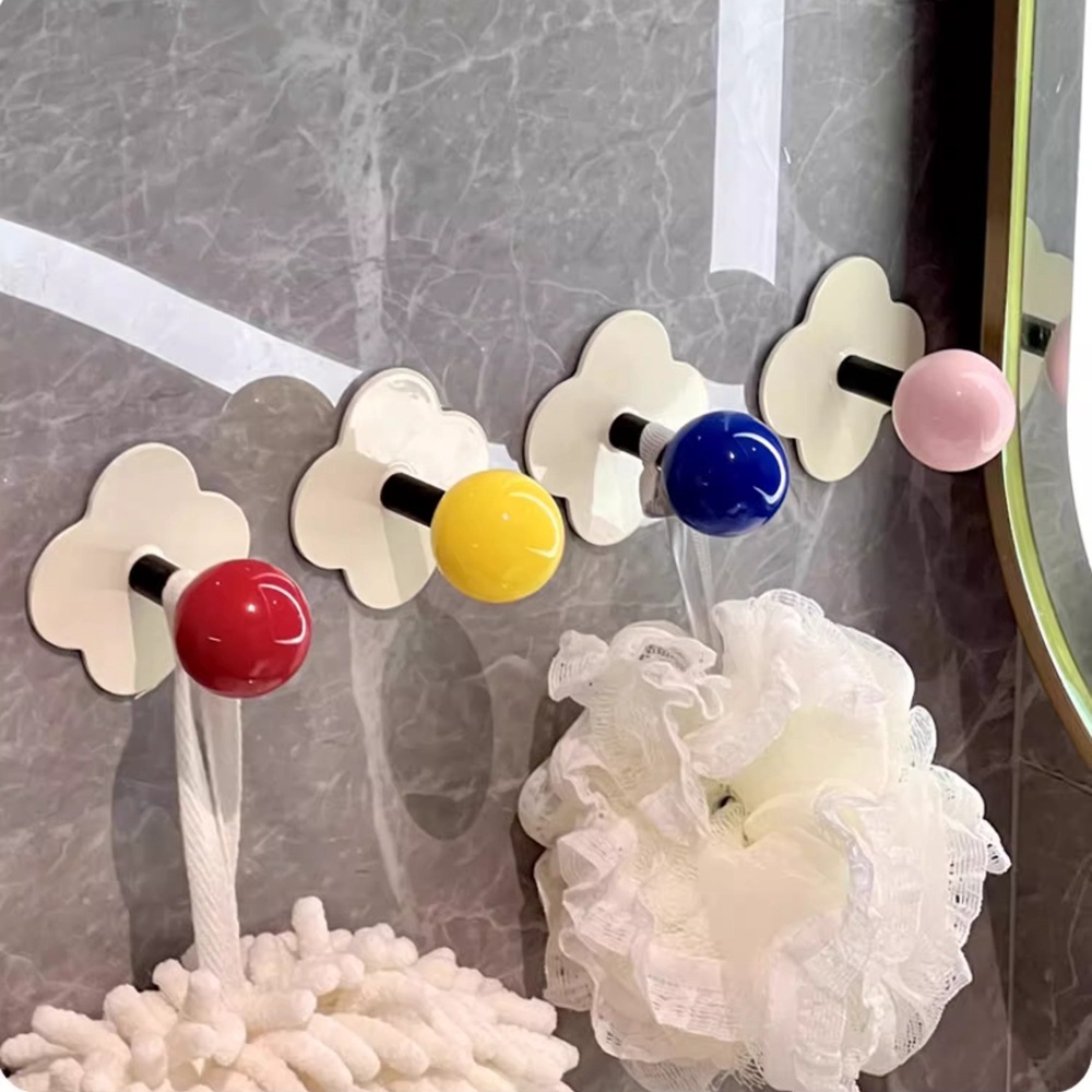 Móc treo Dopamine móc dán sau cửa bằng keo mạnh mẽ không đục lỗ móc treo quần áo trên tường phòng tắm nhà vệ sinh chịu lực mạnh