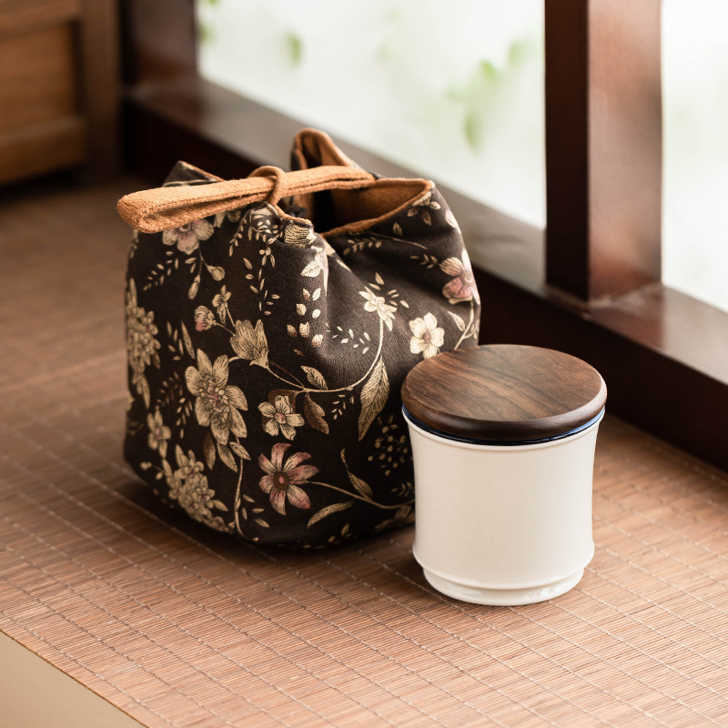 Bộ trà du lịch di động bộ nhỏ ánh trăng lưỡi liềm trắng đơn giản di động nhanh cốc pha trà cắm trại ngoài trời bộ pha trà