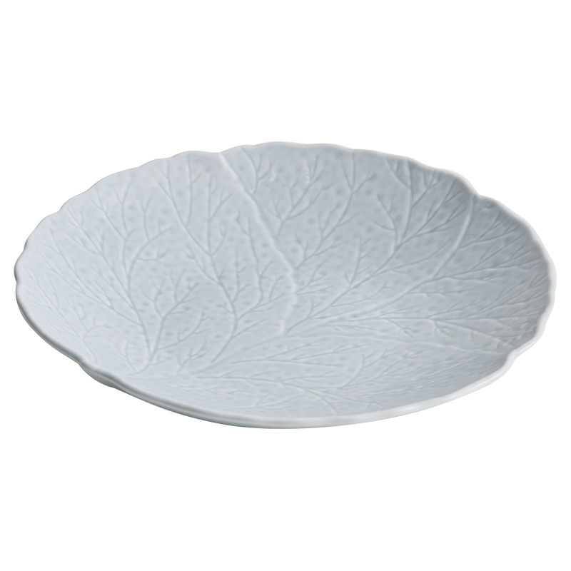 Đĩa gốm hoa văn cây, đĩa gia dụng, bộ đồ ăn khách sạn cao cấp, đĩa thương mại, đĩa lạnh, đĩa ăn phương Tây không đều