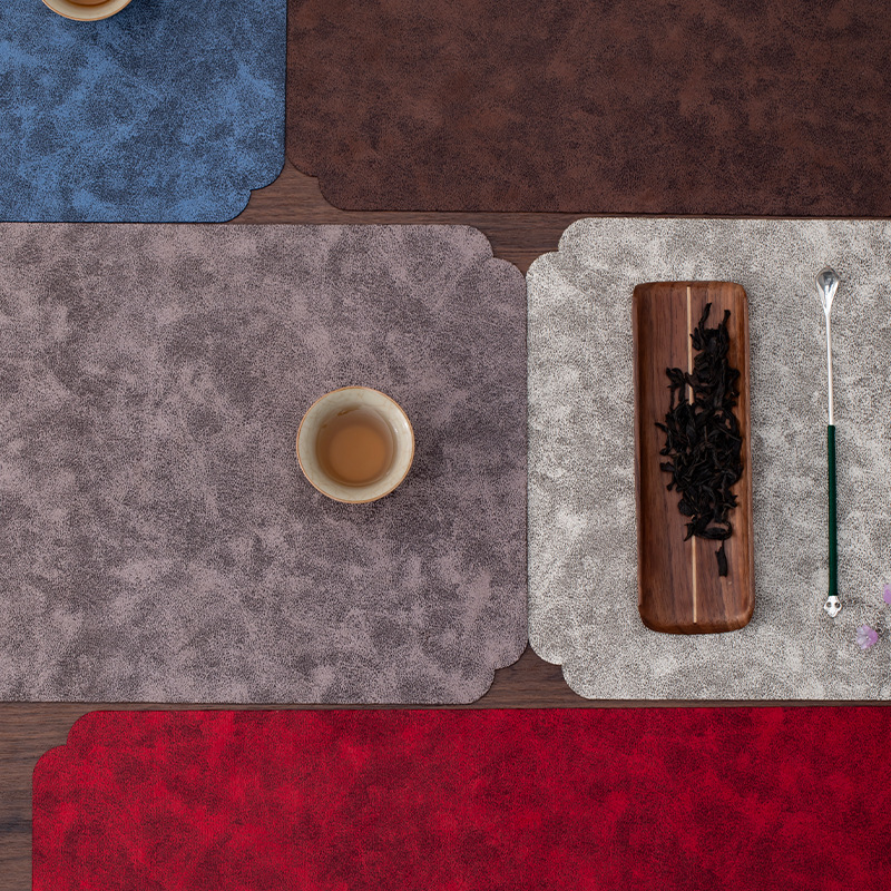 Bàn trà bổ sung sợi nhỏ cao cấp cổ điển hai mặt bàn trà phong cách Trung Quốc mới khăn trà vải cotton chống thấm nước phong cách Nhật Zen