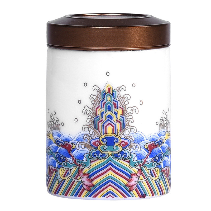 Hộp đựng trà gốm sứ nhỏ tráng men, hộp đựng trà Kung Fu xách tay, hộp đựng đồ mini, hộp đựng trà bán buôn