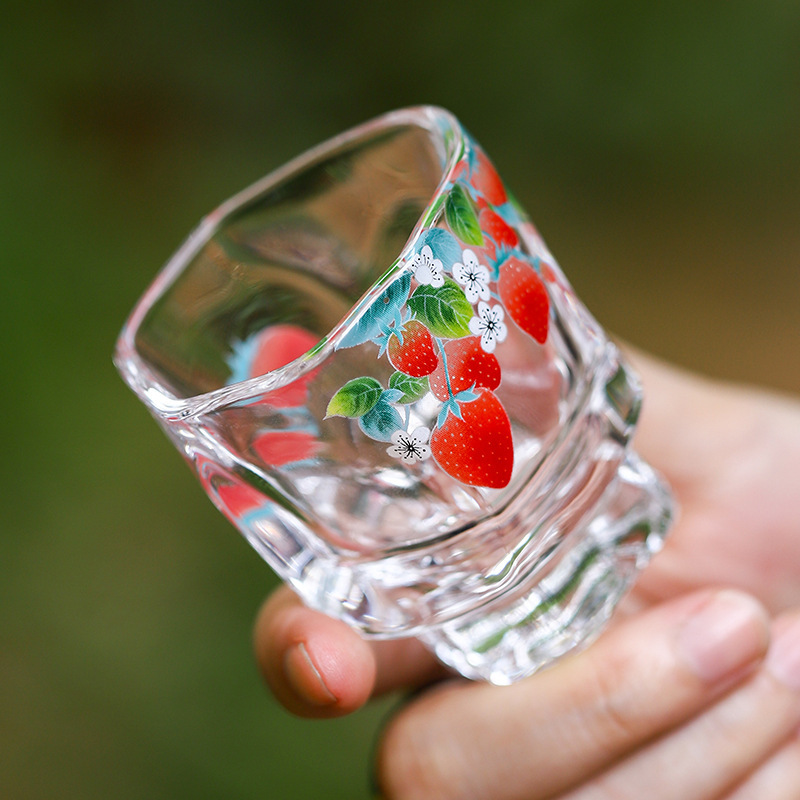 Cốc chủ nhân thủy tinh pha lê dày, tách trà, tách trà, tách đơn, tách sức khỏe cao cấp kỹ lưỡng, Bộ trà cốc sang trọng nhẹ